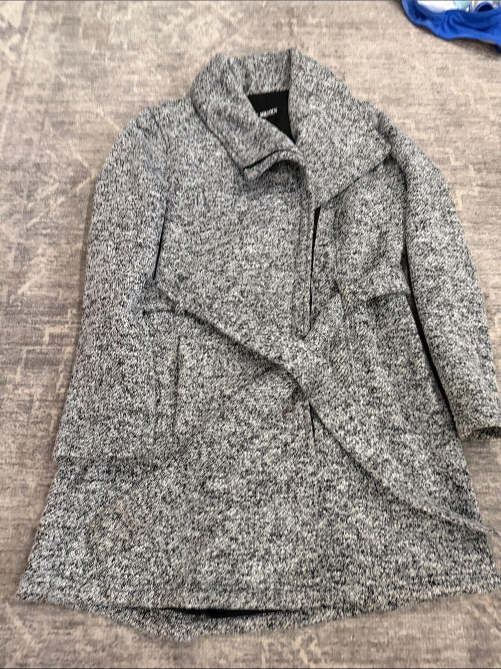 Women’s Heather Gray Dressy Wrap Coat